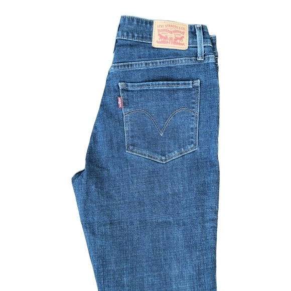 LEVI'S Woman's Classic Mid Rise Skinny Studded Jeans Denim Sz 8 29/30 - Picture 8 of 16